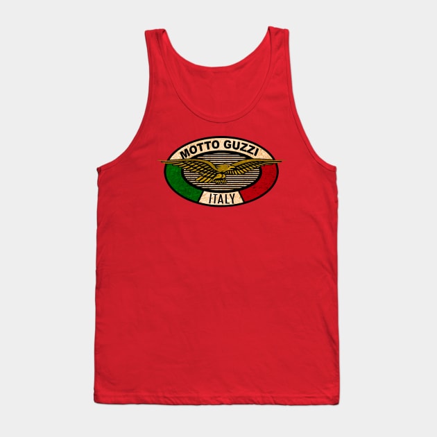 Motto Guzzi Motorcycles Italy Tank Top by Midcenturydave